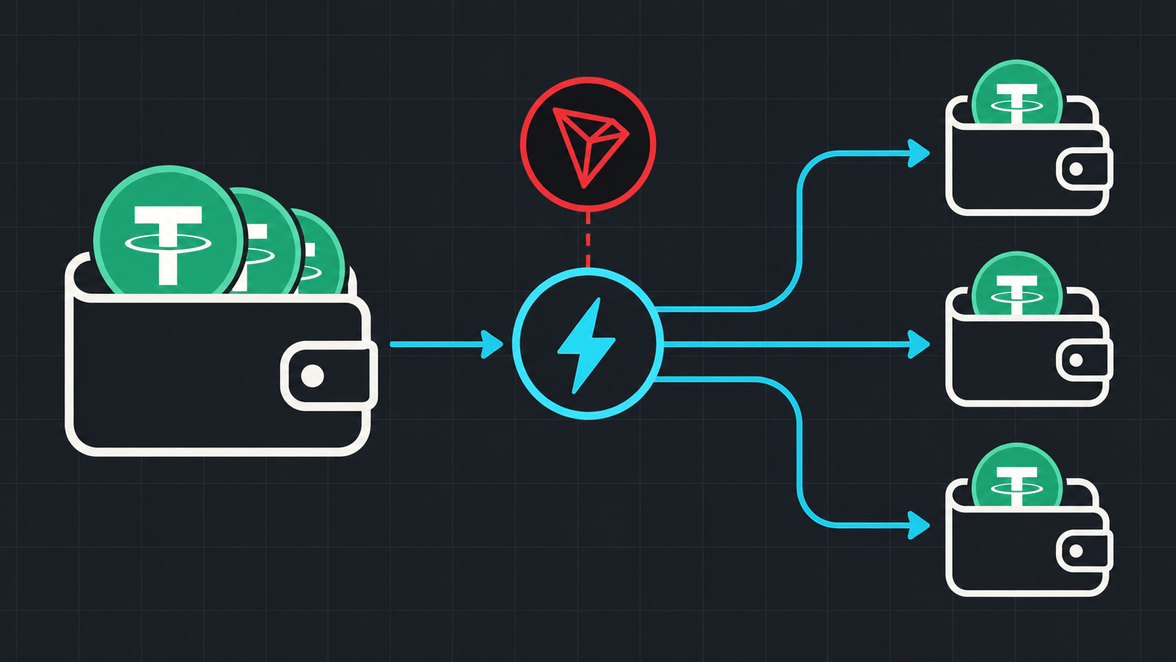 مسار دفعات USDT الجماعية عبر API لطاقة TRON